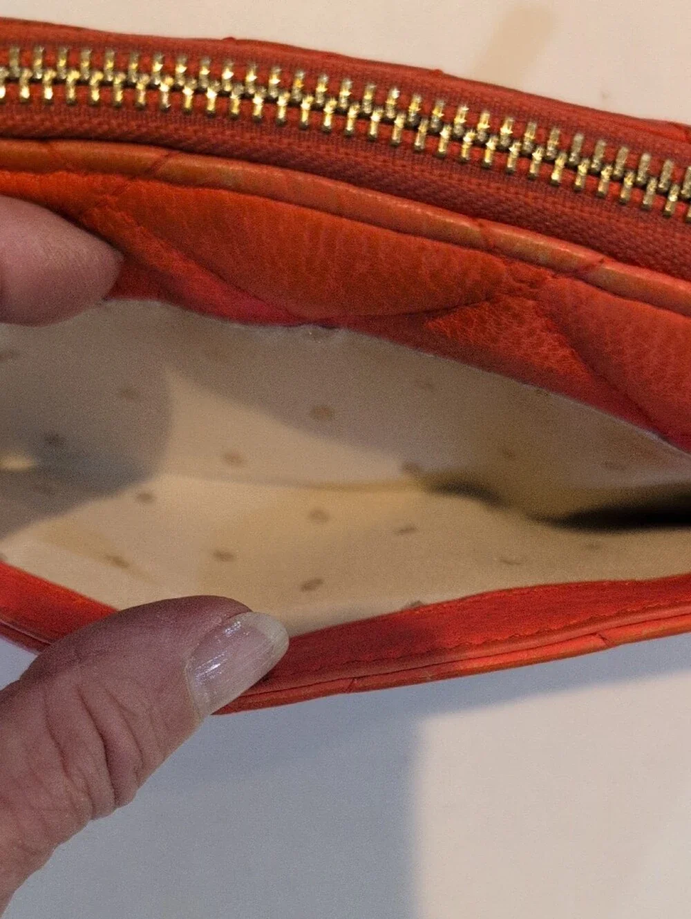 Kate Spade Orange And Cream Long Wallet